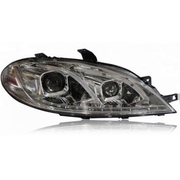 Chevrolet Lacetti 5 дверей хэтчбек оптика передняя хром  Benz W212 / Led headlights  Benz style W212