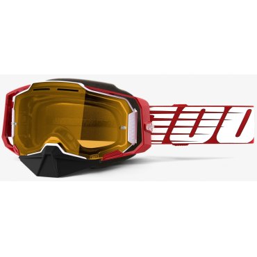 Окуляри 100% ARMEGA Snowmobile Goggle [Oversized Deep Red]