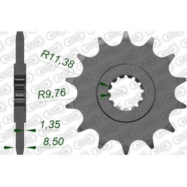 Зірка AFAM 520 Sprocket - Suzuki
