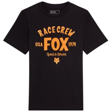 Футболка FOX Youth Short Sleeve Tee - SLOGAN [Black]