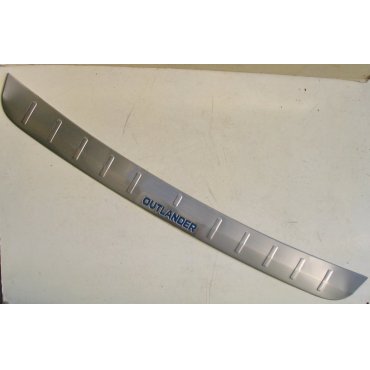 Mitsubishi Outlander 2015 накладка защитная на задний бампер тип B синяя 