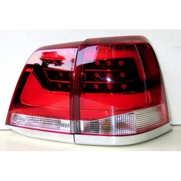 Toyota Land Cruiser LC 200 оптика светодиодная задняя красная LED стиль 2016+