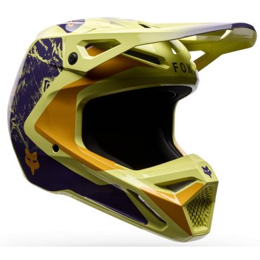 Шолом FOX V1 Helmet - IMAGE PRINT [Yellow]