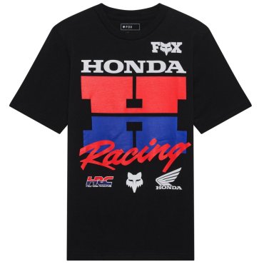 Футболка FOX Youth Short Sleeve Tee - HONDA® [Ultra Black]
