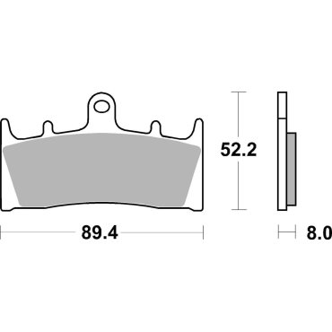 Гальмівні колодки SBS Performance Front Brake Pads