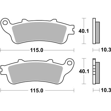 Гальмівні колодки SBS Performance Rear Brake Pads