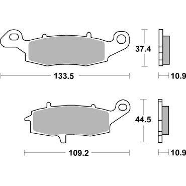 Гальмівні колодки SBS Performance Rear Brake Pads
