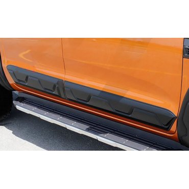 Ford Ranger T6 T7 молдинги дверные черные матовые широкие  