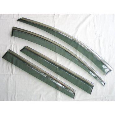 Volvo XC60 2015+ ветровики дефлекторы окон ASP с молдингом нержавеющей стали / sunvisors