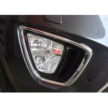 Kia Sorento UM 2015+ хром накладки на противотуманные фары