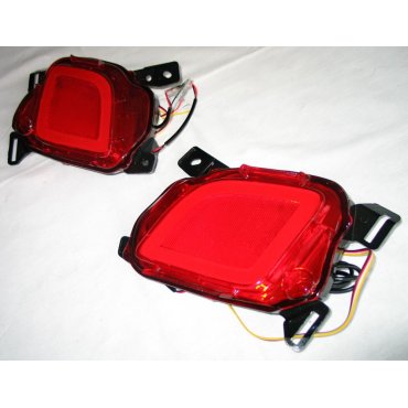 Toyota Highlander XU50 2014+  LED вставки катафоты в задний бампер