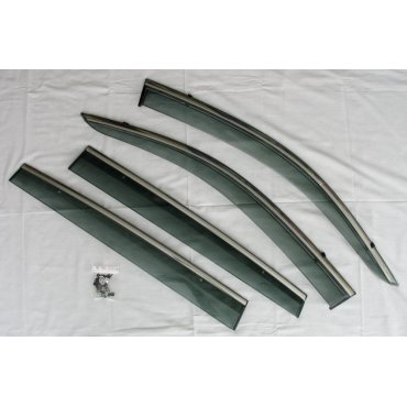 Volkswagen Tiguan L 2016+ ветровики дефлекторы окон ASP с молдингом нержавеющей стали / sunvisors