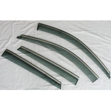 Mazda CX-5 2017+ ветровики дефлекторы окон ASP с молдингом нержавеющей стали / sunvisors