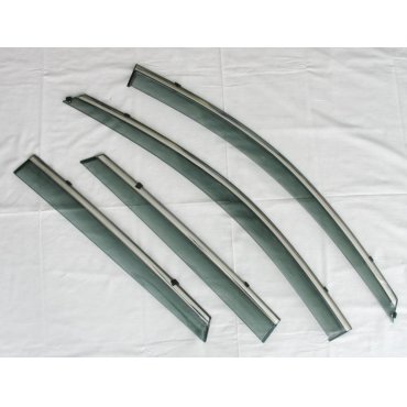 Hyundai I30 Mk3 2017+ хэтчбек ветровики дефлекторы окон ASP с молдингом нержавеющей стали / sunvisors