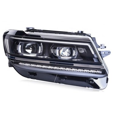 Volkswagen Tiguan L 2016+  оптика передняя черная  