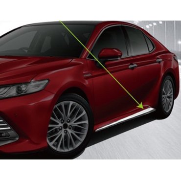Toyota Camry XV70 2018+ хром накладки на наружные пороги