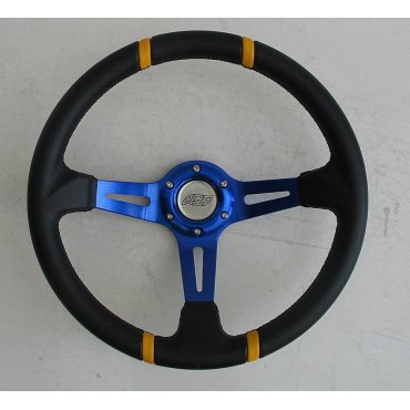 Руль ASP  синий виниловый