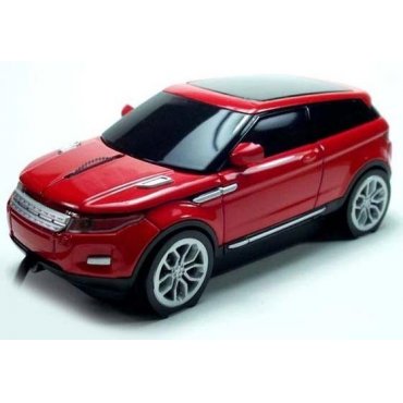 мышка компьютерная проводная Range Rover Evogue красная