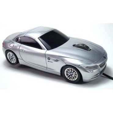 мышка компьютерная проводная BMW Z4 серебристая