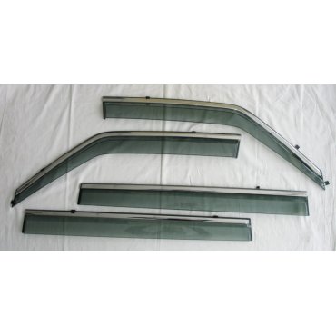 Nissan Patrol Y62 2010+ ветровики дефлекторы окон ASP с молдингом нержавеющей стали / sunvisors