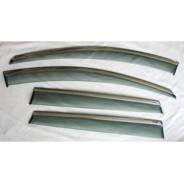 Volvo XC60 2018+ ветровики дефлекторы окон ASP с молдингом нержавеющей стали / sunvisors