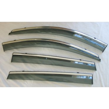 Chery Tiggo 5 2016+ ветровики дефлекторы окон ASP с молдингом нержавеющей стали / sunvisors