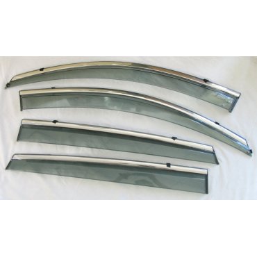 Chery Tiggo 7 2017+  ветровики дефлекторы окон ASP с молдингом нержавеющей стали / sunvisors