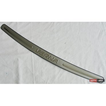 Kia Rio 2012- (K2) накладка защитная на задний бампер тип W