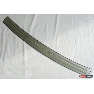 Mitsubishi Lancer X накладка защитная на задний бампер тонкая тип W