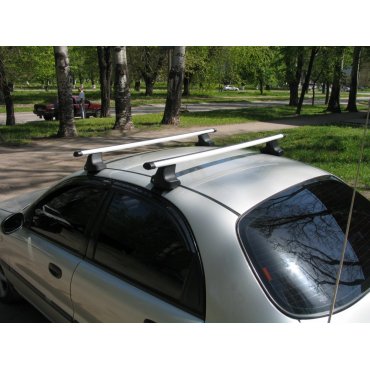 Автобагажник KBR для установки на гладкую крышу